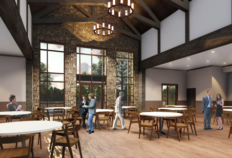 Dr. Hugh Francis, Jr. Wellness Center rendering, inside view