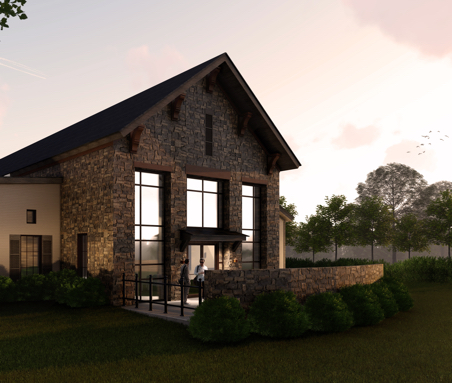 Dr. Hugh Francis, Jr. Wellness Center rendering, outside view