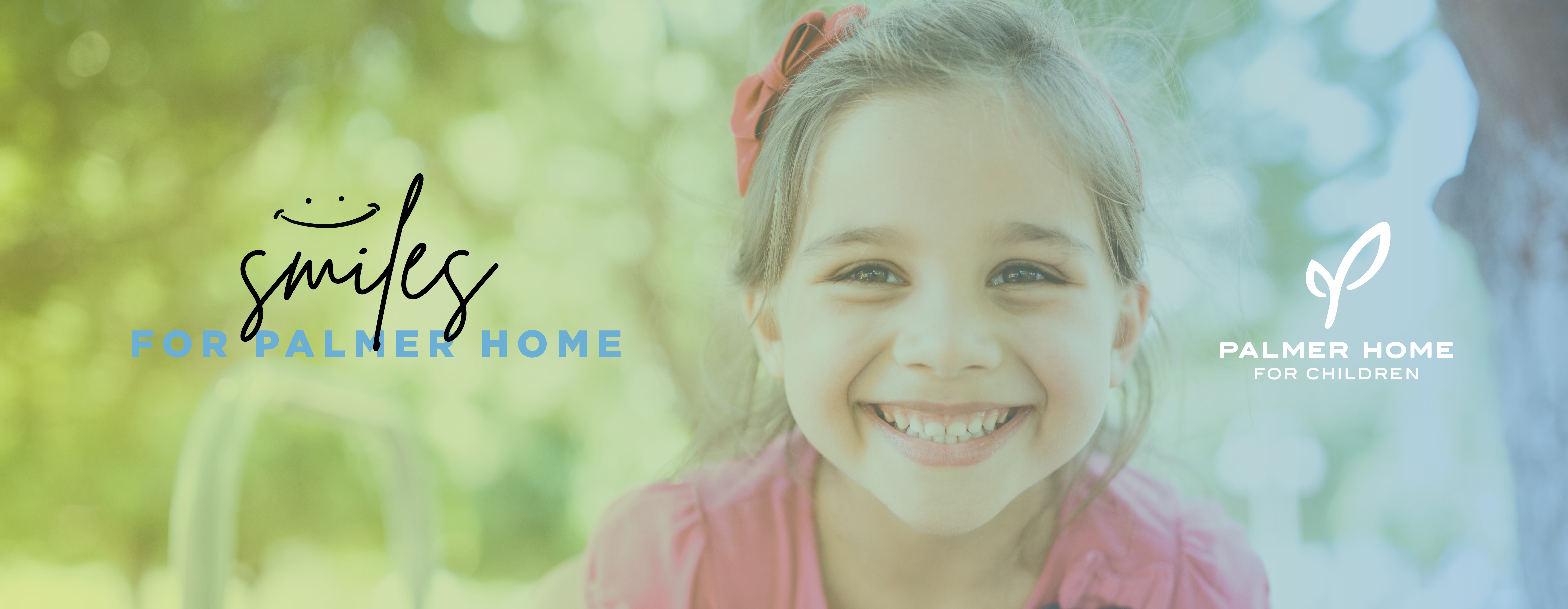 young girl smiling with smiles for palmer home logo